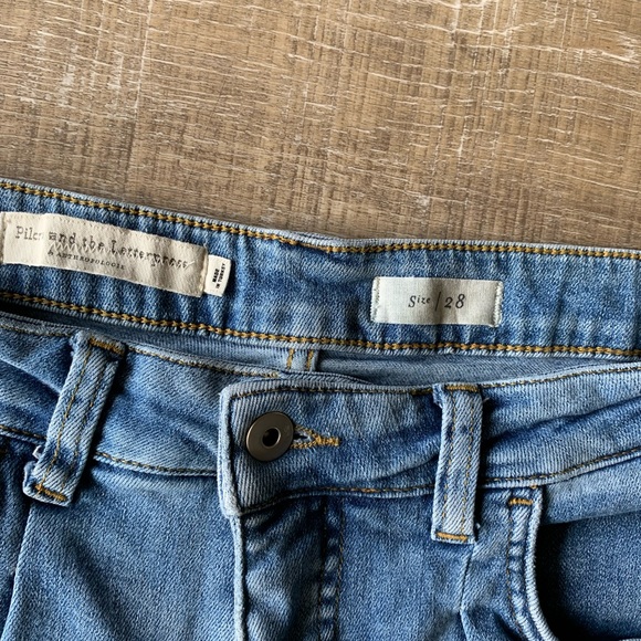 Anthropologie Pilcro women’s barrel Leg Jeans 28 ankle baggy pleat denim balloon - Picture 11 of 13